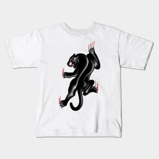 Traditional Tattoo Panther Kids T-Shirt